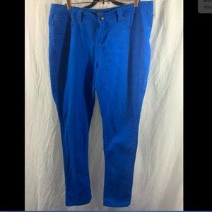 Dots Curvy Denim Blue Colored Skinny Jeans Size 20